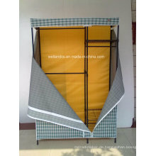 Portable Non Woven Canvas DIY Tuch Kleiderschrank Lagerung 4 Regale